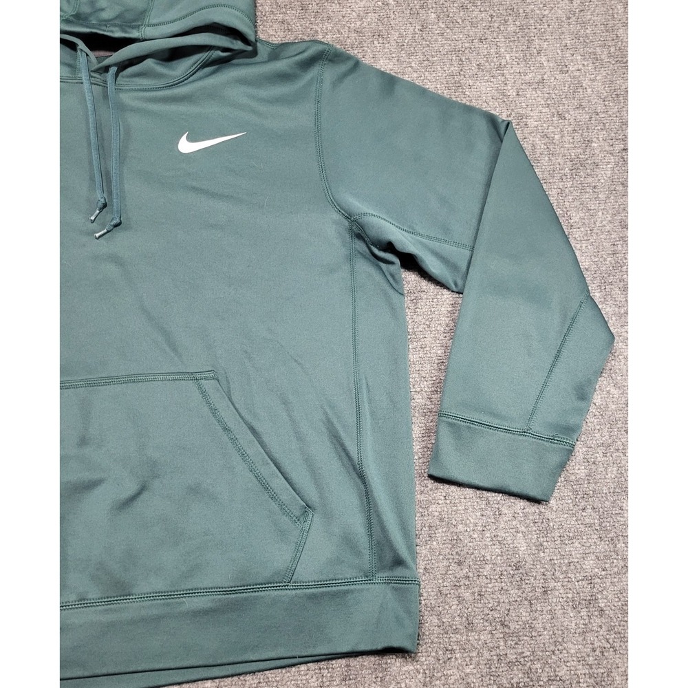 Nike Therma-FIT Men's Green Performance Pullover Hoodie Training Sweatshirt Sz L - Picture 2 of 14